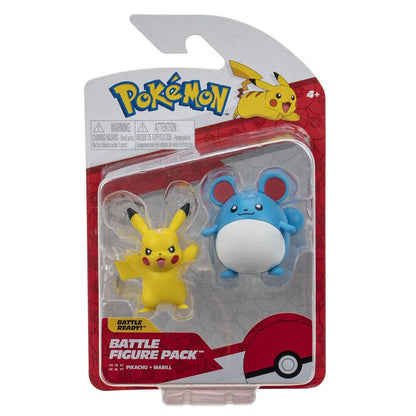 Jazwares Pokemon Battle Figure Pikachu & Mariill