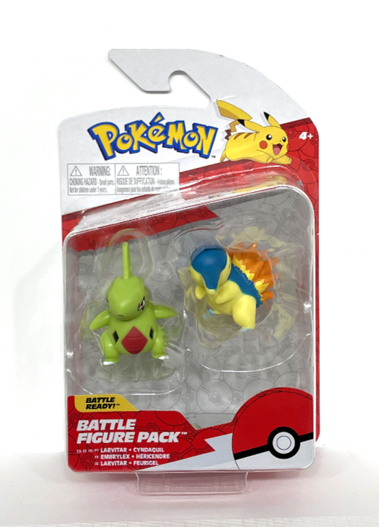 Jazwares Pokemon Battle Figure Larvitar Cyndaquil